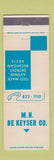 Matchbook Cover - MH De Keyser Company Detroit MI Plumbing Heating Supply