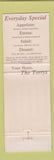 Matchbook Cover - Squire's Pub Troy MI