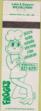 Matchbook Cover - Frogi's Minneapolis MN