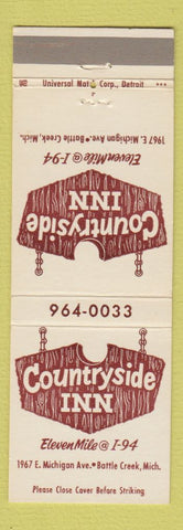 Matchbook Cover - Countryside Inn Battle Creek MI