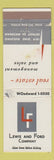 Matchbook Cover - Lewis and Ford Real Estate Detroit MI WEAR