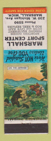 Matchbook Cover - Marshall Sport Center Sporting Goods Marshall MI
