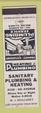 Matchbook Cover - Sanitary Plumbing Heating Moline IL