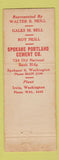 Matchbook Cover - Portland Sement Spokane Brand WA