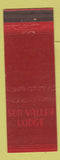 Matchbook Cover - Sun Valley Lodge ID Union Pacific Railroad