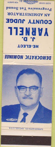 Matchbook Cover - JD Yarnell County Judge Sevierville TN