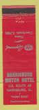 Matchbook Cover - Harrisburg Motor Hotel Harrisburg IL