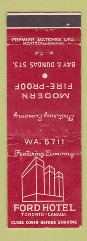 Matchbook Cover - Fort Hotel Toronto ON WEAR