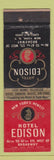 Matchbook Cover - Hotel Edison New York City WEAR