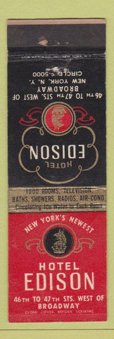 Matchbook Cover - Hotel Edison New York City WEAR