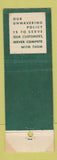 Matchbook Cover - Bon L Aluminum Decorative Mouldings Newnan GA WEAR