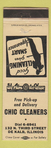 Matchbook Cover - Chic Cleaners DeKalb IL WEAR