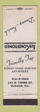 Matchbook Cover - Danny Kovich Friendly Tap DeKalb IL