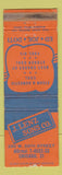 Matchbook Cover - J Lenz Sons Coal Fuel Oil Chicago IL WEAR