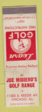 Matchbook Cover - Joe Midiero's Golf Range Chicago IL WEAR