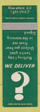 Matchbook Cover - Pat's Liquor Store Manhattan Beach CA SAMPLE
