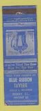 Matchbook Cover - Blue Ribbon Tavern Henry IL ARROW  WORN