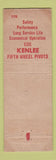 Matchbook Cover - Kenlee Pivotal Devices Hydraulic Seattle WA WEAR