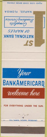 Matchbook Cover - 1st National Bank Naples FL