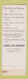 Matchbook Cover - Punch Lok Hose Clamp Chicago IL