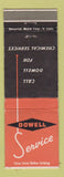 Matchbook Cover - Dowell Service Chemical