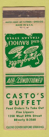 Matchbook Cover - Casto's Buffet Chicago? WEAR
