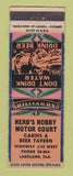 Matchbook Cover - Herb's Hobby Motor Court Lakeland FL WEAR