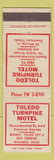 Matchbook Cover - Toledo Turnpike Motel Maumee OH