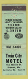 Matchbook Cover - Twin City Motel Brewer ME WEAR