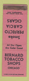 Matchbook Cover - Bernard Tobacco Shops Chicago IL WEAR