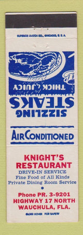 Matchbook Cover - Knight's Restaurant Wauchula FL