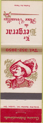 Matchbook Cover - The Bergerar de Place Versailles QC?