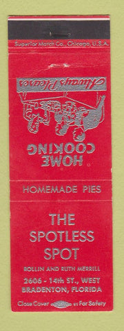 Matchbook Cover - Spotless Spot Bradenton FL restaurant