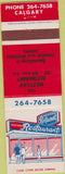 Matchbook Cover - Western Restaurant Calgary AB