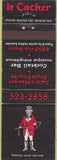 Matchbook Cover - Le Cocher Restaurant QC