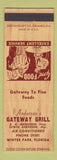 Matchbook Cover - Anderson's Gateway Grill Winter Park FL