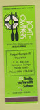 Matchbook Cover - Boat Owners Insurance Hagar Campbell Homosassa Springs FL