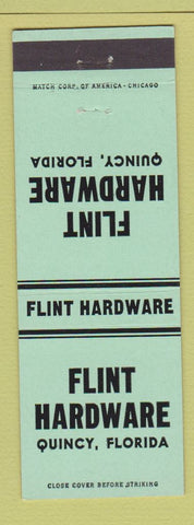 Matchbook Cover - Flint Hardware Quincy FL