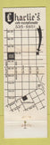 Matchbook Cover - Charlie's Cafe Exceptionale Minneapolis MN