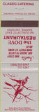 Matchbook Cover - Dove Restaurant Barrie ON