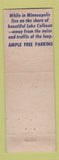 Matchbook Cover - Calhoun Beach Hotel Minneapolis MN WEAR