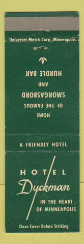 Matchbook Cover - Hotel Duckman Minneapolis MN
