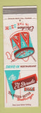 Matchbook Cover - El Dorado Drive In Hamburgers Richmond Heights Cleveland OH