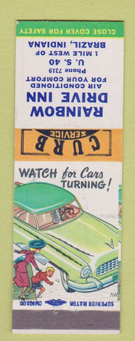 Matchbook Cover - Rainbow Drive Inn Brazil IN #2