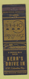 Matchbook Cover - Kern's Drive In