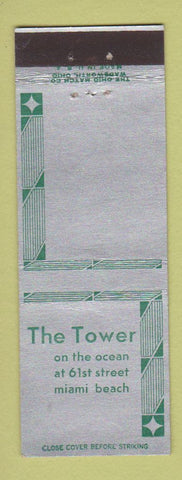 Matchbook Cover - The Tower Miami Beach FL