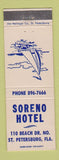 Matchbook Cover - Soreno Hotel St Petersburg FL