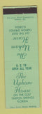 Matchbook Cover - Upham House Tarpon Springs FL