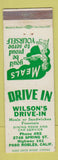 Matchbook Cover - Wilson's Drive In Paso Robles CA