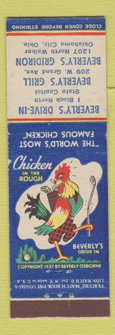Matchbook Cover - Beverly Drive In Oklahoma City OK feature